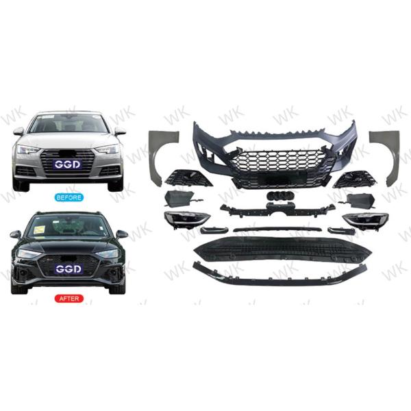 All New Audi A4 Body Kit From 2016-2018 Upgrade To 2020 + RS4 Old To New