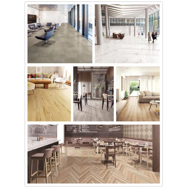 Acid Resistant SPC Flooring 4mm-5mm Dry Backing for Schools