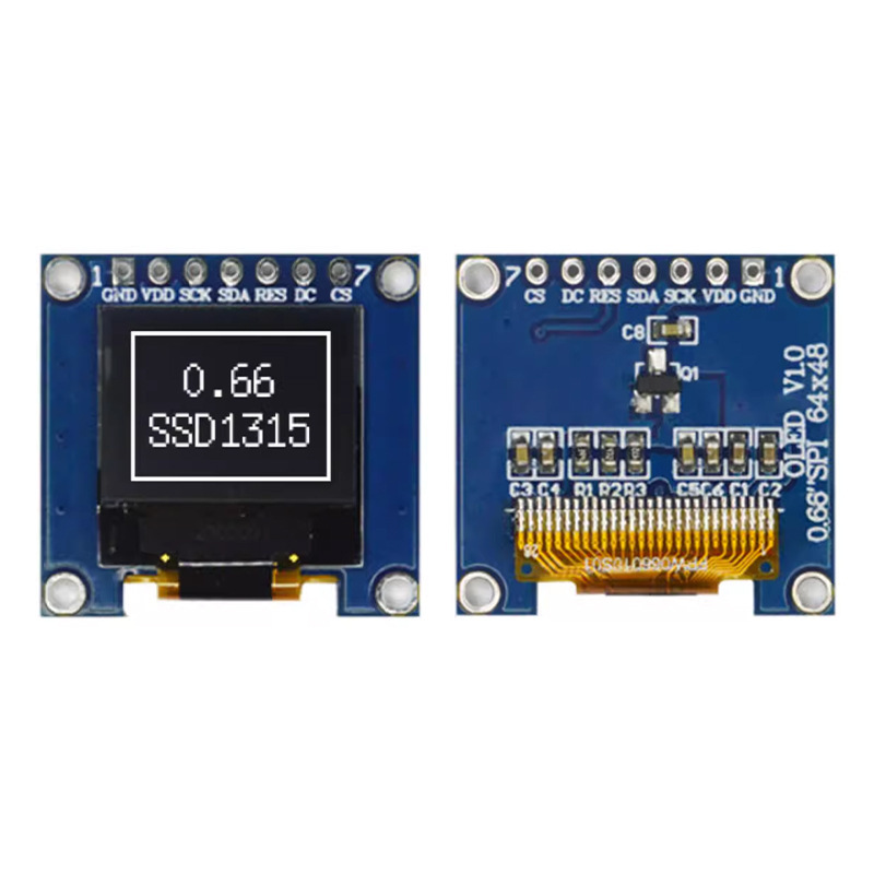0.66 inch OLED display module dimensions