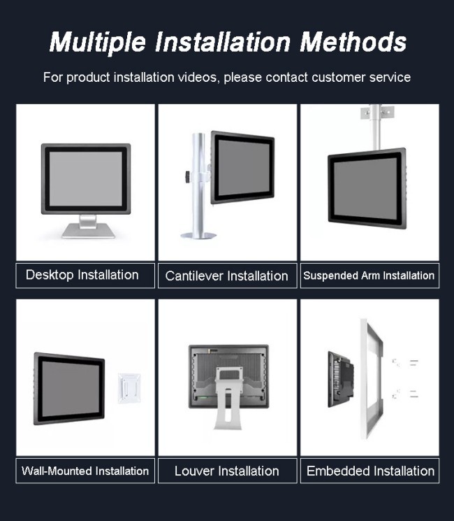 15.6-inch Industrial Touchscreen Display Ip65 Wall Mount Linux Win 10 Rk3568 Rk3588 Open Frame Hmi Panel Pc