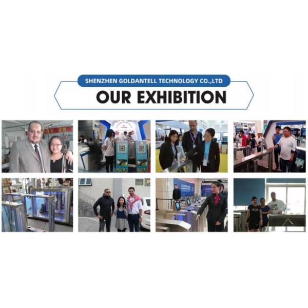 ZK Face Recognition Swing Barrier Gate 1400mm Stainless Steel IP54