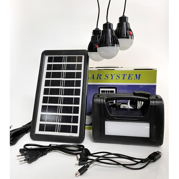 Outdoor Camping Solar Led Light Kits Mobile Charging 10W Panel System Mini