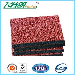 Buy cheap Mixed Rubber Particles Running Track Flooring Anti-UV Anti-aging Full-PU System product