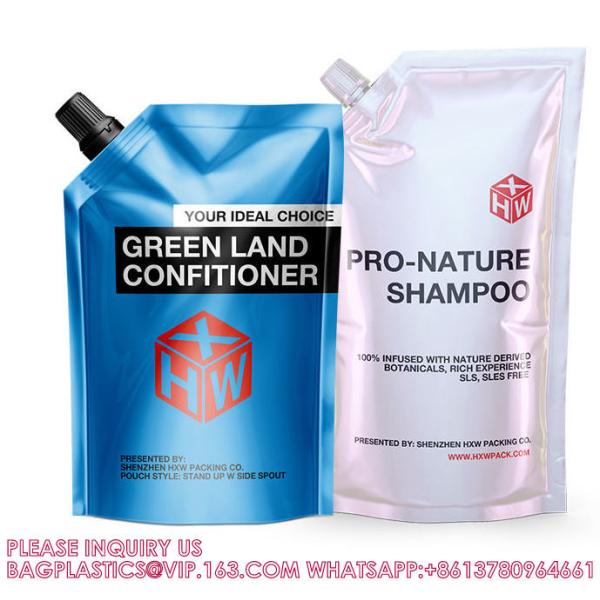 Custom Printing Spouted Aluminum Foil 1L 2L 2.5L 5L Kangen Water Liquid Refill Pouch Drinks Juice Packaging