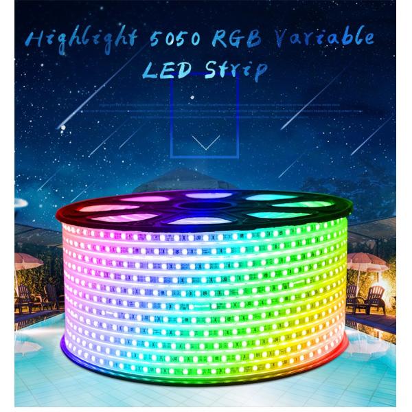 100m RGB Strip Light for Landscape Waterproof Warm White LED WiFi Remote Control DMX Compatible