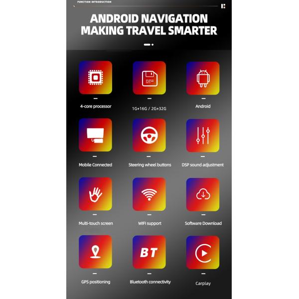 Bluetooth Function 1 Din Car Radio Audio Screen with FM Aux Input Receiver and OLED Screen