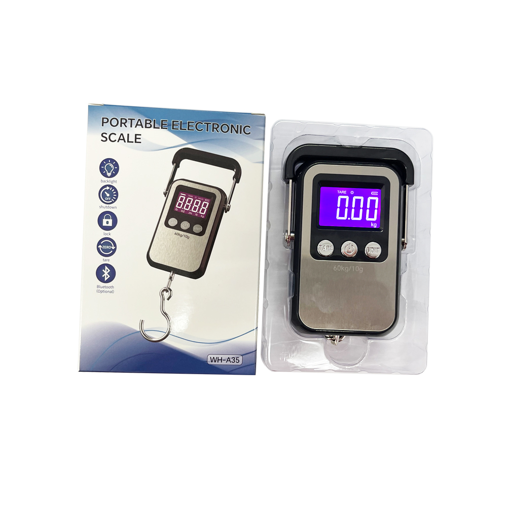 WH-A35 WeiHeng 60kg Blue Tooth Portable Postal Luggage Scale ODM Support for Customized Screen Printing and Logo/Graphic Design