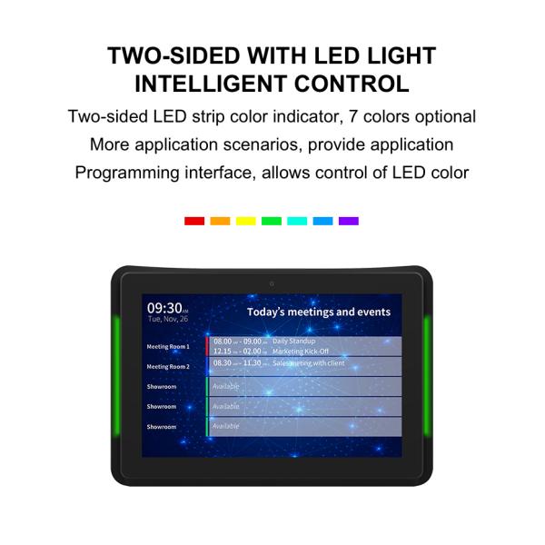 10.1 Inch Android Meeting Room Tablet with POE and LED Light Bar