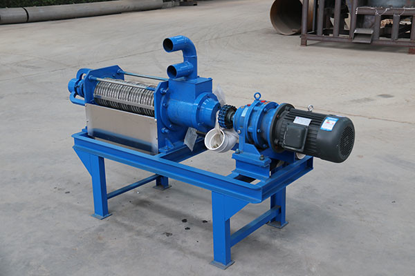 7.5kw Powered Continuous Operation Cow Manure Dewatering Machine with 304 Stainless Steel Solid Liquid Separator