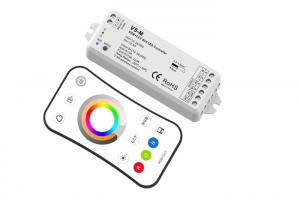 Buy cheap 5 Channel Touch Screen LED RGB Strip RF Controller , LED Strip Lights WIFI Controller  product
