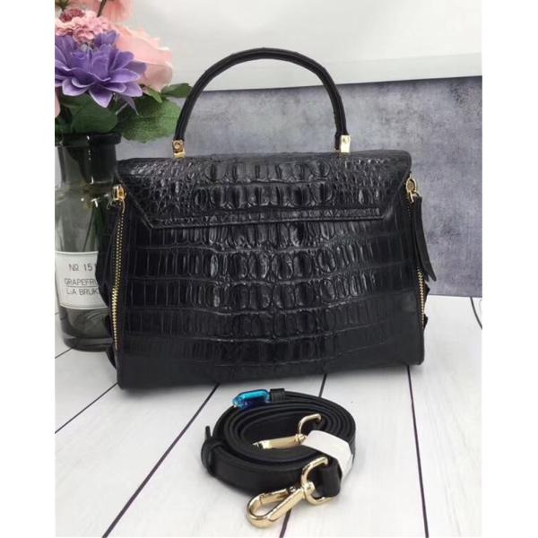 Exotic Genuine Crocodile Skin Woman Orange Purse Authentic Alligator Leather Lady Handbag Female Crossbody Shoulder Bag
