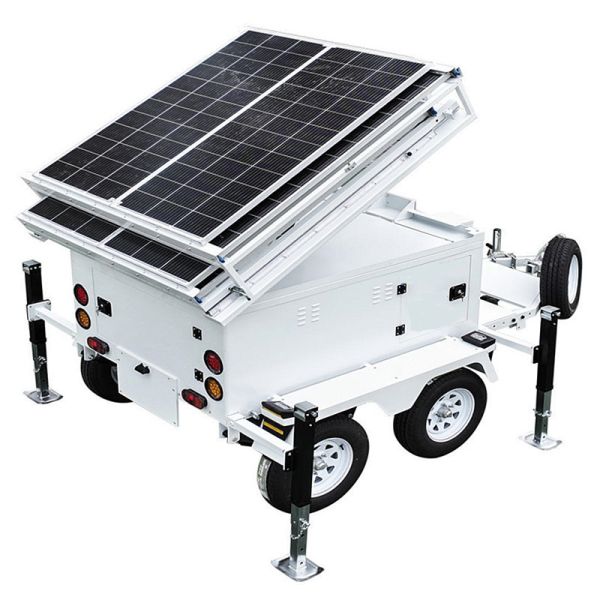 Mobile LED Lighting Tower Wokring Temp -30℃~60℃ Infrastructure Projects Solar Light Towers for Sale