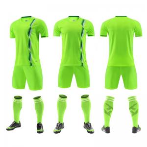 China Polyester Breathable Football Team Kits , Durable Custom Sublimation Soccer Jersey on sale