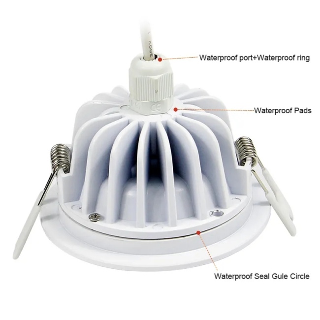 IP65 LED Ceiling Downlights Waterproof Kitchen Swimming Led Ceiling Light