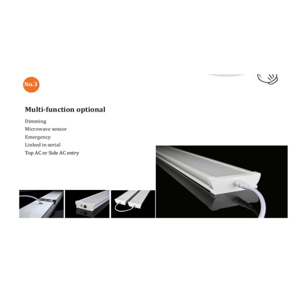 IK10 5ft 3CCT Switchable LED Hanging Light Tri Proof Light for Industrial and Commercial Use