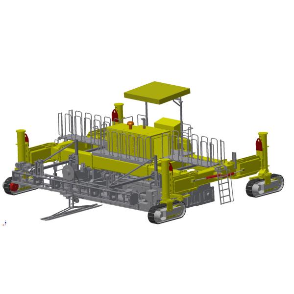 8m Slip Form Concrete Machine Smooth Cement Road Construction Paver Machine