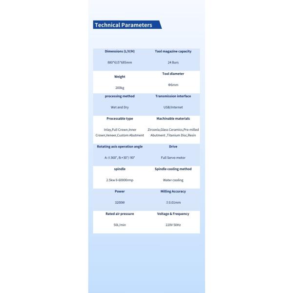 SK-2000 Digital Dentistry Dental Lab Milling Machine CE Milling Machine 0.01um Precision five axis milling machine