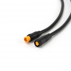 Buy cheap Mini Waterproof Cable Connector IP65 M8 PVC 2A Cuurent Rating Ebike Use product