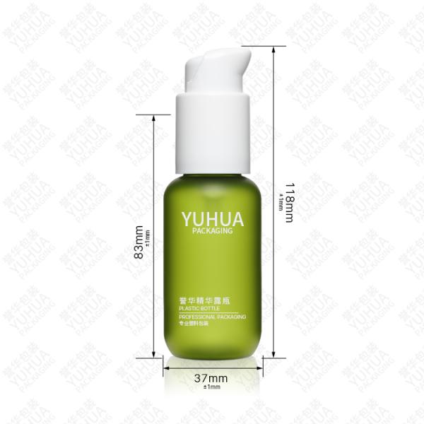 60ml 24/410 Green Plastic Packaging Bottle Round Shape With Press Dropper
