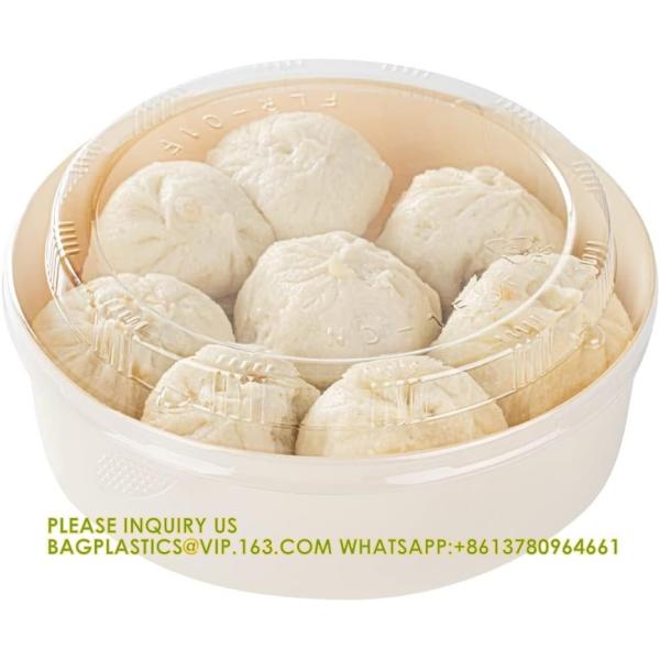 17 Ounce Square Straight Wooden Containers - Containers Sold Separately, Clear Plastic To Go Box Lids