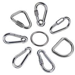 Stainless Steel 304 Metal Spring Hooks Polished Steel Zinc Plated Pear Shaped nickel plate pear shape link