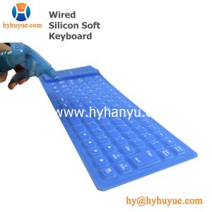 China Mini Wired Silicon Soft Colorful Keyboard for Smartphone/ Ipad/Table/ PC/Laptop Waterproof on sale