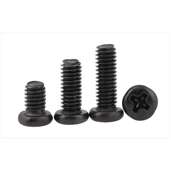 Black Oxide Steel Pan Head Phillips Screws DIN7985 Cross Recessed Drive Pan Head Screws IS07045 Pan Head Screws
