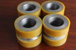 Yellow High Density Polyurethane Wheels Heavy Duty Coating Rollers Wheels