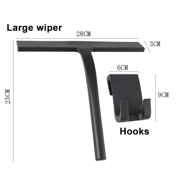 Multifunctional Silicone Window Squeegee Wiper With Hook