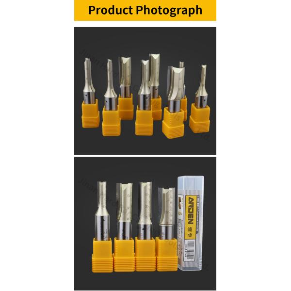 ARDEN Flush Trim Bit Wood Turning Carbide Woodworking Cutting Tools Double-Edged Metric Straight Knife Milling Cutter