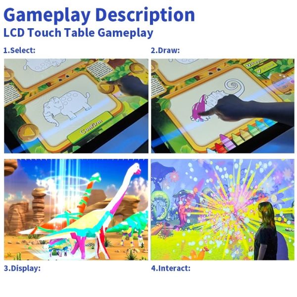 Smart Kids Zone Solution Immersive AR Drawing Projection Games For Shopping Centers
