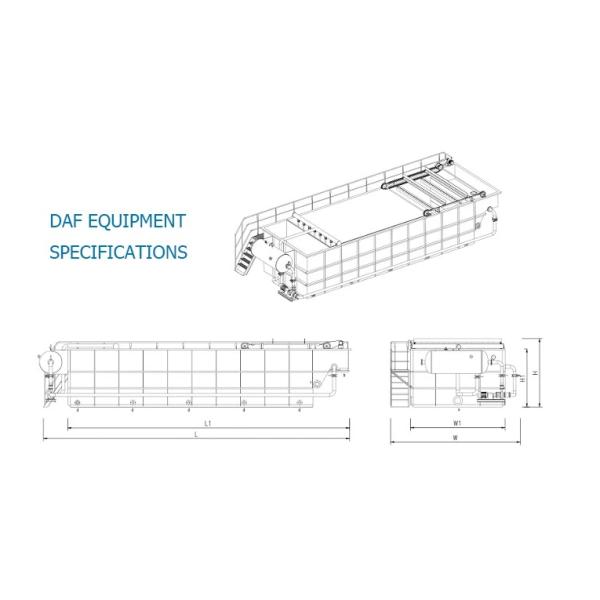 Chemical Dissolved Air Flotation Unit DAF Dissolved Air Flotation Machine Dissolved Air Flotation Process
