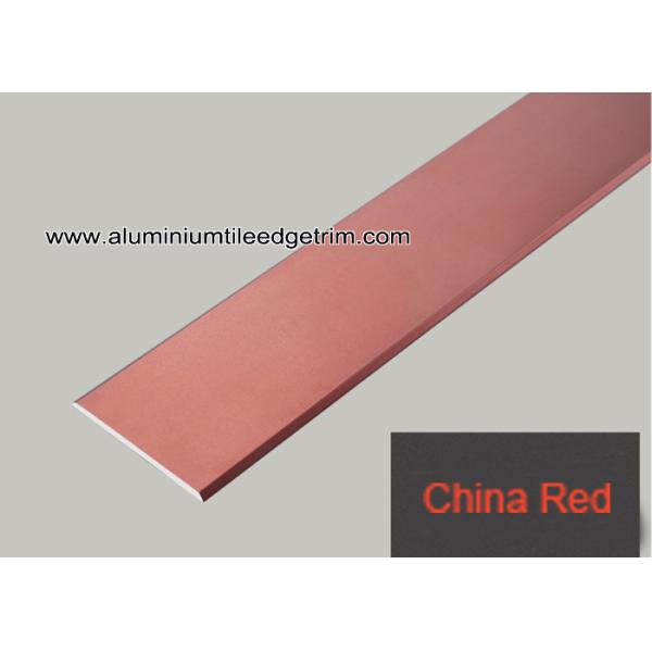 Flat Tile Trim / Metal Decorative Transition Strips For Wall Tile Separation