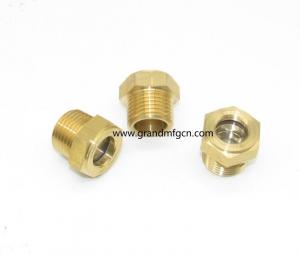 Buy cheap male NPT pipe threads 1/2 inch  flow liquid level gauge oil level sight glass indicator for pumps custom product