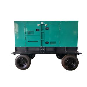 Buy cheap IP23 Cummins Industrial Generator Green Mobile Trailer Generator product