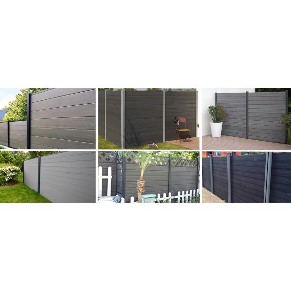 Natural Material Eco-Friendly Enginnnering Fence Composite Fencing Exterior UV-Resistant Waterproof WPC Panel