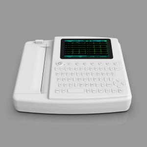 Full Keyboard Hospital Electrocardiogram EKG Machine With Printer