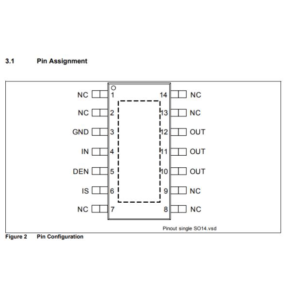 BTS5016-1EKB High Side Power Switch ICs 32 MOhms SOIC-14