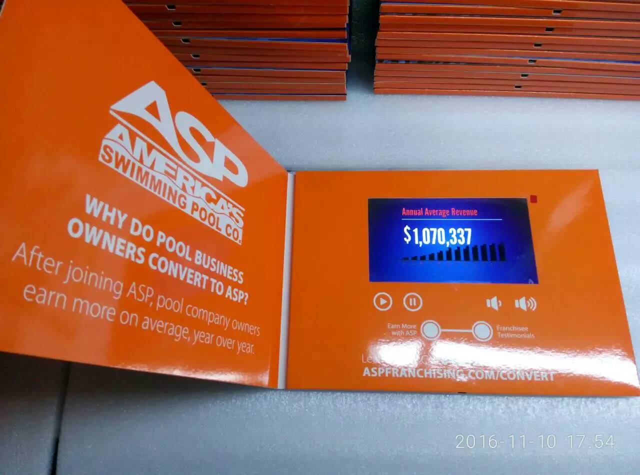 Easy To Carry LCD Video Mailer Box With 2.4 4.3 5 7 10 Inch HD Screen