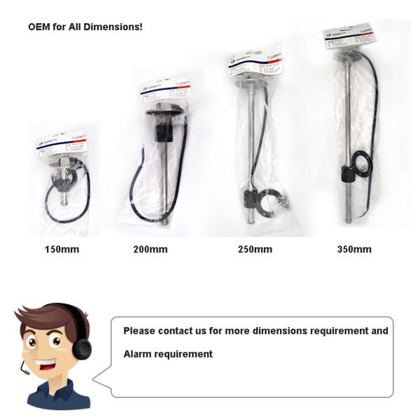 Customized Float Level Sensor / Liquid Water Level Sensor Ruck Fleet Management