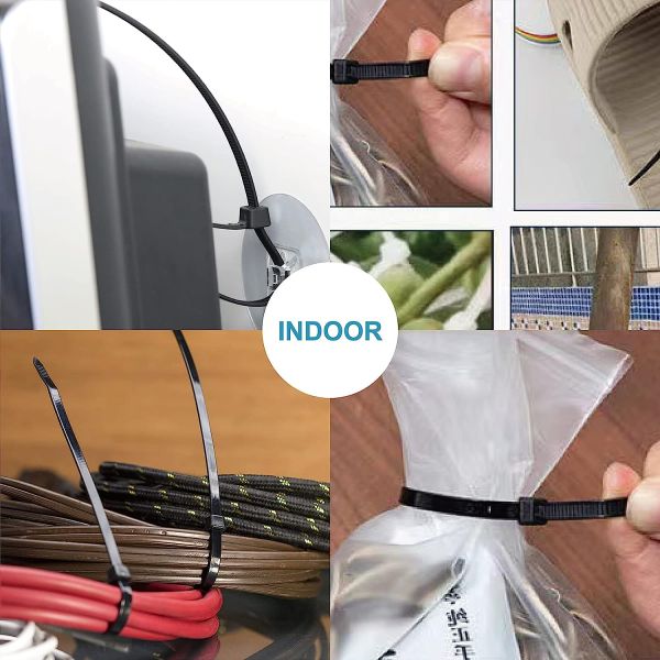 Strong Nylon Reusable Plastic Tie Wraps Weather Resistant Plastic Zip Lock Ties
