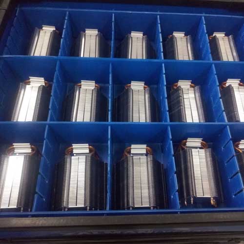 Soldered Pin Fin Heat Sink With Copper Pipe Liquid Evaporate Technology