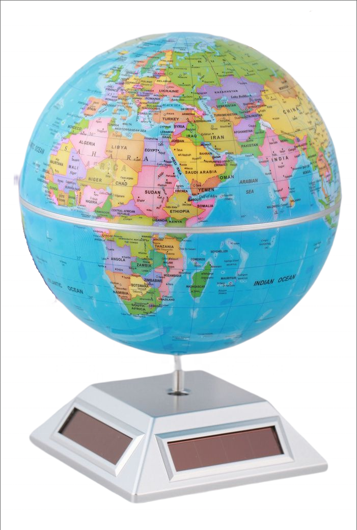 Customized Rotating Solar Powered Globe Teaching Resources Desk Toys