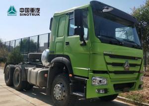 Buy cheap HOWO Drawing Head Tractor Truck LHD Single Berth Cabin 10 Wheels Green Color product