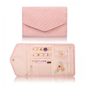 China Hanging Earring Jewelry Travel Case Organizer Bag Portable Roll Up 23x15x1.5cm on sale