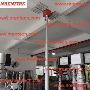 6m pneumatic telescopic mast lighting tower 4x120W LED mounted