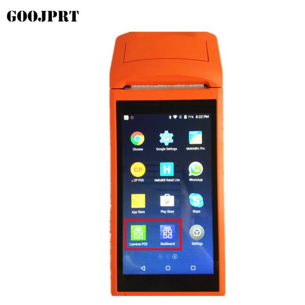 5.5 Inch Touch Screen display Handheld Terminal 3G Android Mini Pos Machine with Bluetooth Wifi Thermal Mini Pos Printer
