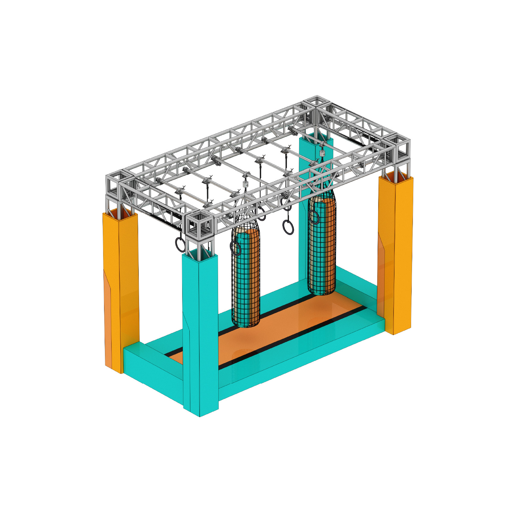 Custom Ninja Course Obstacle Equipment for Indoor Playgrounds