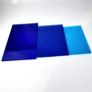 Twinwall Multiwall Polycarbonate Sheet 10mm 8mm Transparent Circular Edge Sun /