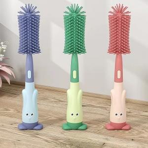 China Durable Silicone Bottle Brush Heat Resistant Silicone Cleaning Tools Pacifier Brush on sale